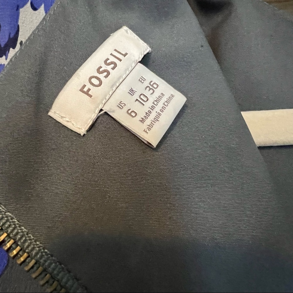 FOSSIL SILK SHIFT DRESS - Picture 6 of 6